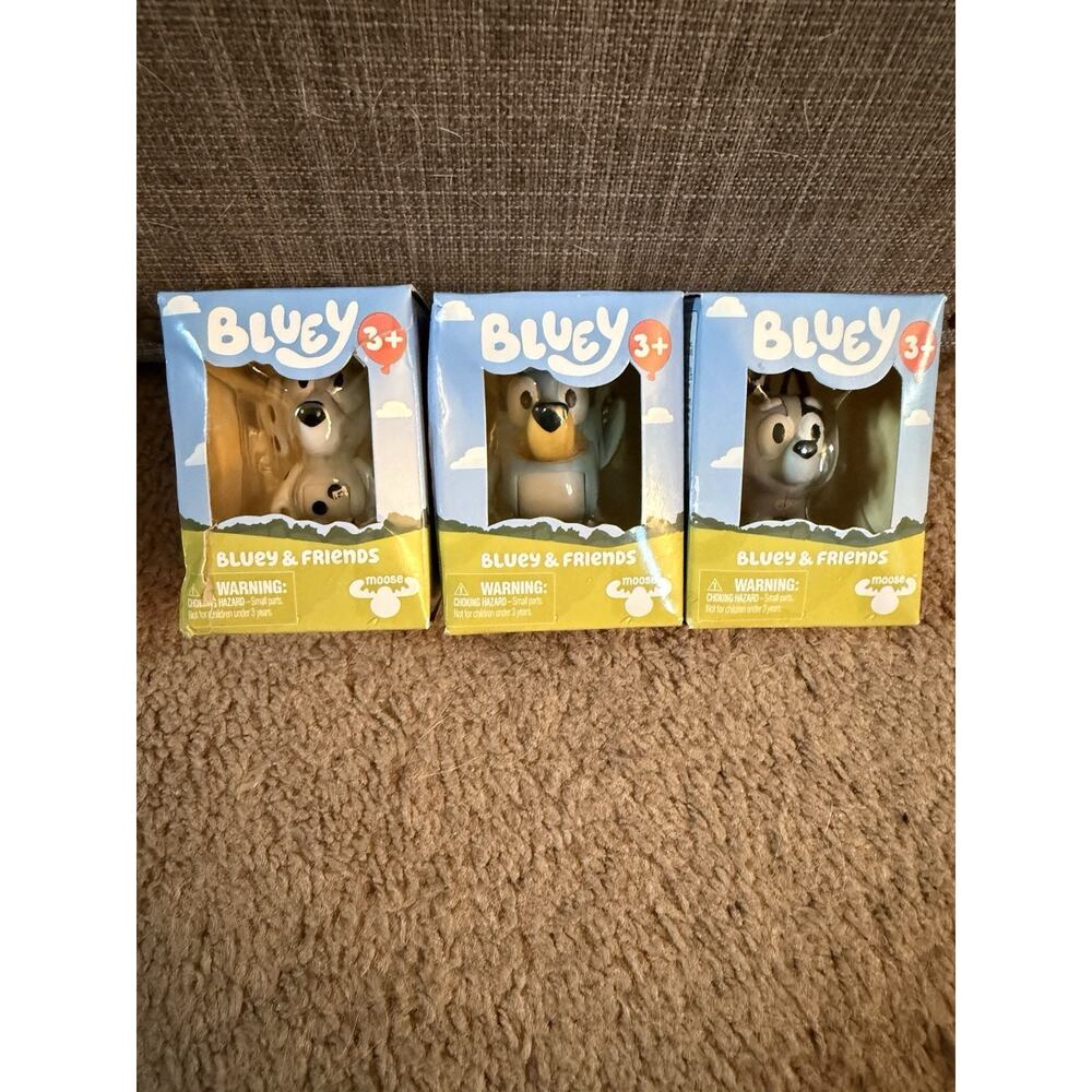 Chloe Muffin Bluey & Friends Mini Figures Moose Toys New Boxed Lot of 3
